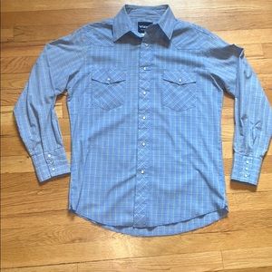 Wrangler Western Pearl Snap Shirt Men’s M